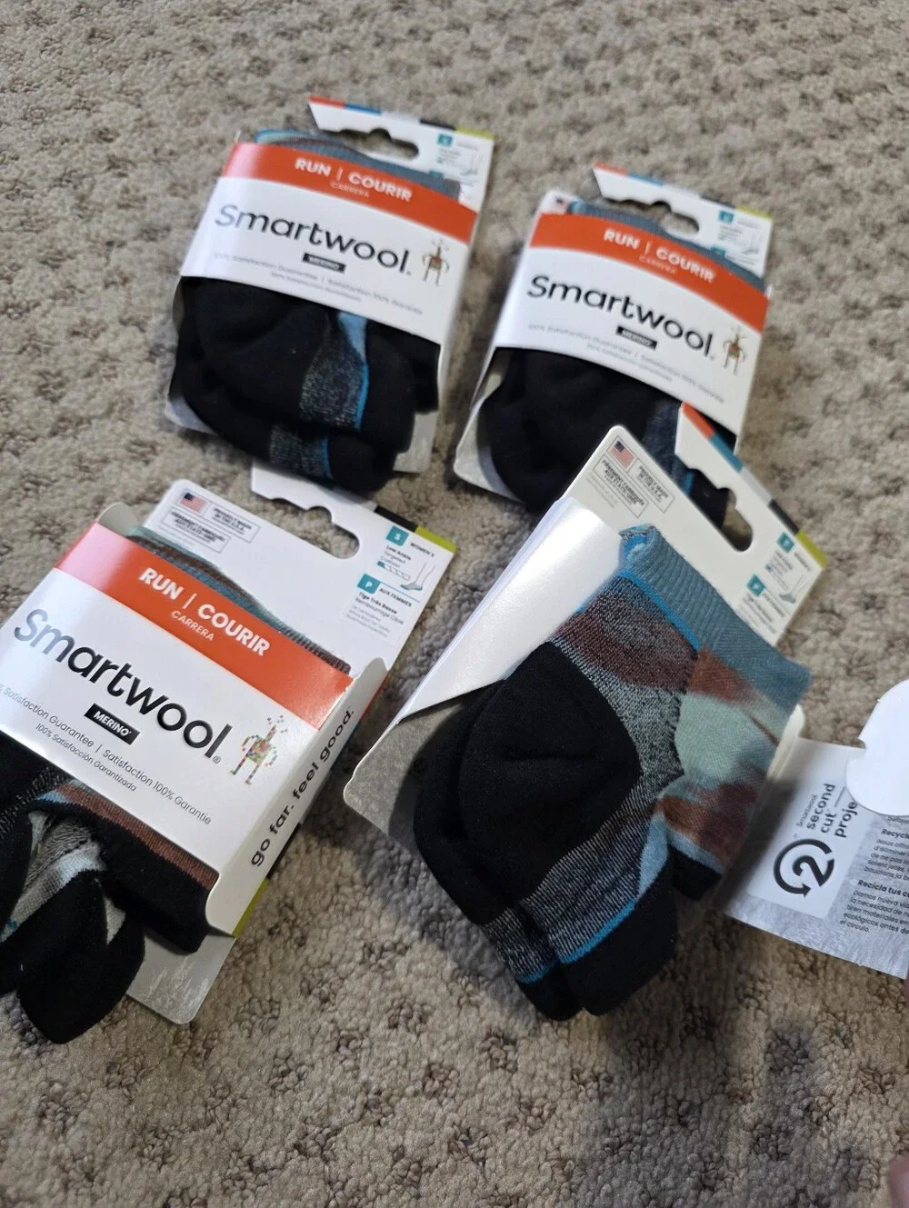 Smartwool Run Merino Wool Socks (4 Pairs)